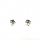 pendientes en oro blanco