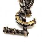ORECCHINI YSL IN METALLO DORATO