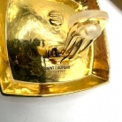 Orecchini quadrati Yves Saint Laurent in metallo