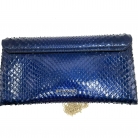 pochette bvlgari serpenti pitone azul
