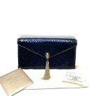 pochette bvlgari serpenti pitone azul