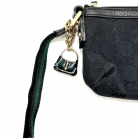POCHETTE GUCCI GG SUPREME TESSUTO NERO CON FASCINO