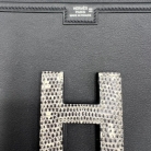 Pochette Hermès Jige Elan Swift Ombre de Lagarto