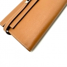 Pochette Kelly Hermès in pelle Epsom camel