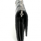 POCHETTE LADY DIOR WALLET ON CHAIN BLACK PATENT LEATHER