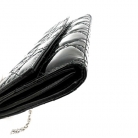 POCHETTE LADY DIOR WALLET ON CHAIN BLACK PATENT LEATHER