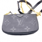 Pochette louis vuitton in pelle goffrata