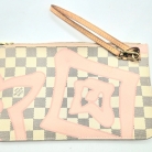 Pochette Neverfull di Louis Vuitton Mod Tahitiene damier azur