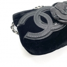 Chanel velvet pochette
