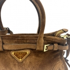 Prada Suede Triangle Mini Bonnie