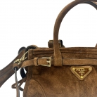 Prada Suede Triangle Mini Bonnie