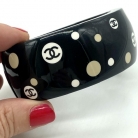 Bracciale largo nero Chanel
