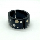 Bracciale largo nero Chanel