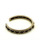 Pulsera Chanel en metal color champán