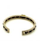 Pulsera Chanel en metal color champán