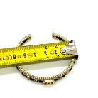 Pulsera Chanel en metal color champán