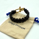 Leather monogram Louis Vuitton bracelet