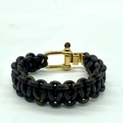 Leather monogram Louis Vuitton bracelet