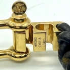 Leather monogram Louis Vuitton bracelet