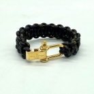 Leather monogram Louis Vuitton bracelet