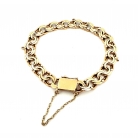 Bracciale a maglie traforate in oro giallo
