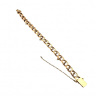 Bracciale a maglie traforate in oro giallo
