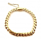 Bracciale a maglie gourmette in oro