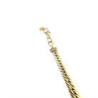 Bracciale a maglie gourmette in oro con dettagli di diamanti