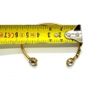 Bracciale Dior in metallo dorato con design aperto