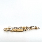 pulsera fabricada en oro y plata