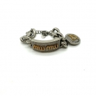 Bracciale MiuMiu in metallo con strass