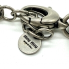 Bracciale MiuMiu in metallo con strass