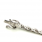 Pulsera rivière en oro blanco