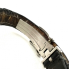 Reloj Bvlgari Ergon de acero inoxidable con esfera negra y correa para mujer