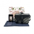 Saddle Bag in Dior Oblique jacquard