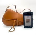 Saddle Dior cuero marrón