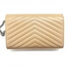 Saint Laurent Grain De Poudre Chain Wallet