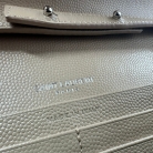Saint Laurent Grain De Poudre Chain Wallet