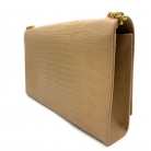 Saint Laurent Kate Tassel in pelle effetto lucertola beige