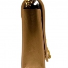 Saint Laurent Kate Tassel in pelle effetto lucertola beige
