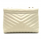 saint laurent lou lou white leather
