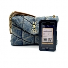 Puffer Saint Laurent MM in denim