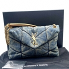 Puffer Saint Laurent MM in denim