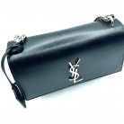 saint laurent sunset cuero negro