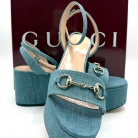 Sandalias de plataforma Gucci Horsebit