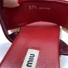 Sandalias MiuMiu con suela de esparto