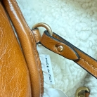 shopper Beau Miu Miu realizzata in morbida pelle di agnello marrone con finiture in lana
