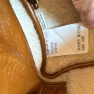 shopper Beau Miu Miu realizzata in morbida pelle di agnello marrone con finiture in lana