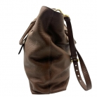 Shopper Prada Vintage in Pelle Marrone