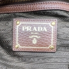 Shopper Prada Vintage in Pelle Marrone
